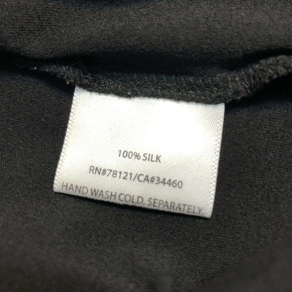 Eileen Fisher Medium Stretch Silk Jersey Top Shirt - Picture 8 of 10